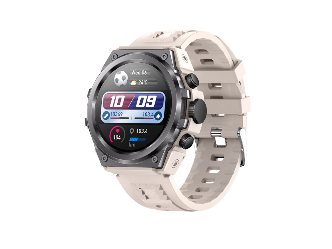 Reloj Inteligente SHAH ARPAN Monitoreo de Salud de Oxígeno en Sangre Beige