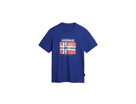 Camiseta para Hombre NAPAPIJRI (XL - Algodón - Multicolor)