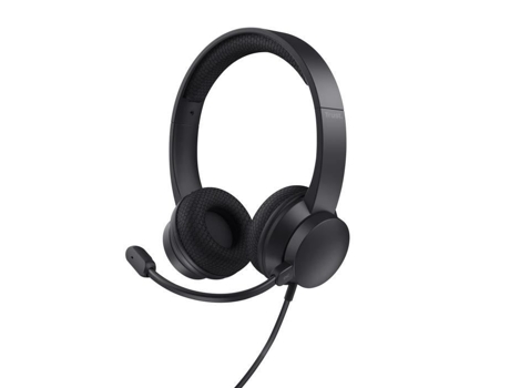 Auriculares TRUST Ayda Usb-C con Micrófono Enc Plástico 65% Reciclado Micrófono con cancelación de ruido Auriculares con cable para PC