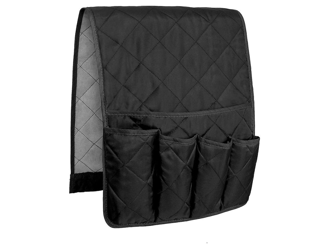 Organizador de reposabrazos para sofá, bolsa de almacenamiento antideslizante para libros, revistas y control remoto de TV