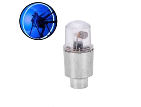 LED rueda luz auto válvula de neumático vástago tapa luz lámpara decoración[Azul]
