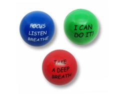 Pelotas Antiestrés Con Frases Motivadoras. Juguetes Para Aliviar La Ansiedad Y El Estrés En Niños Y Adultos.