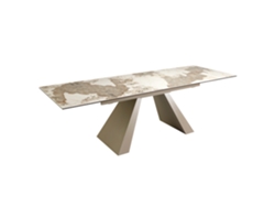 Mesa comedor extensible rectangular mármol porcelánico ANGEL CERDA 180/220/260 x 90 x 76