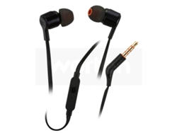 Auriculares con Cable JBL T 210 (In Ear - Micrófono - Negro)