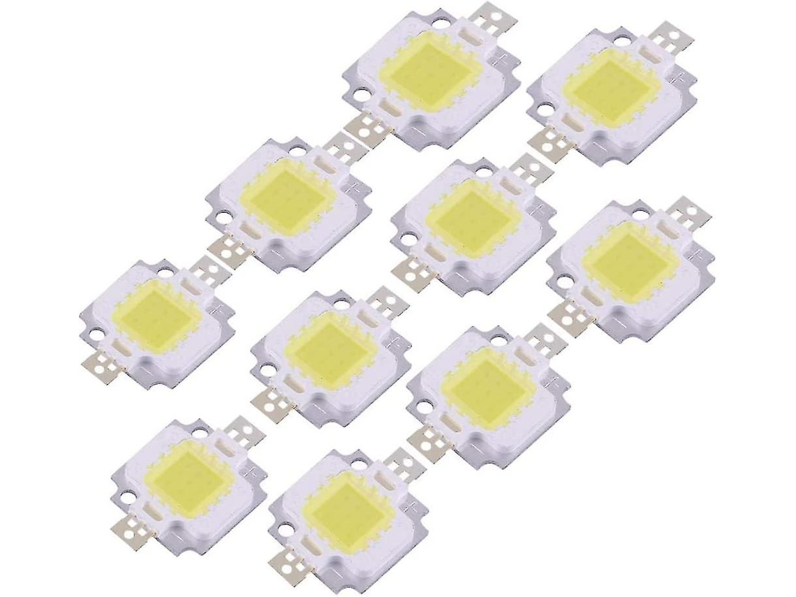 Bombilla Led Cob, 10 Piezas 10w Chip Smd Cob Dc 9-12v Para Reemplazo De Lámparas, Luz Fría 6000-6500k, 1000lm, Ángulo 120°