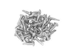 50 Tornillos Autorroscantes, Acero Al Carbono Galvanizado, Cabeza Redonda, 4,8 X 19 Mm