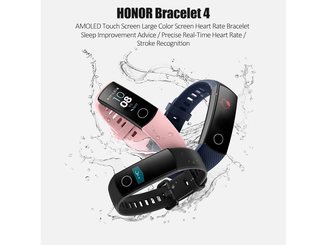 Pulsera Deportiva Resistente Al Agua 50m Con Monitor De Frecuencia Cardíaca Y Sueño