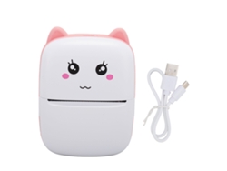 Mini Impresora Térmica Portátil Con Bluetooth Para Estudiantes - Fotos - Preguntas Incorrectas - Rosa