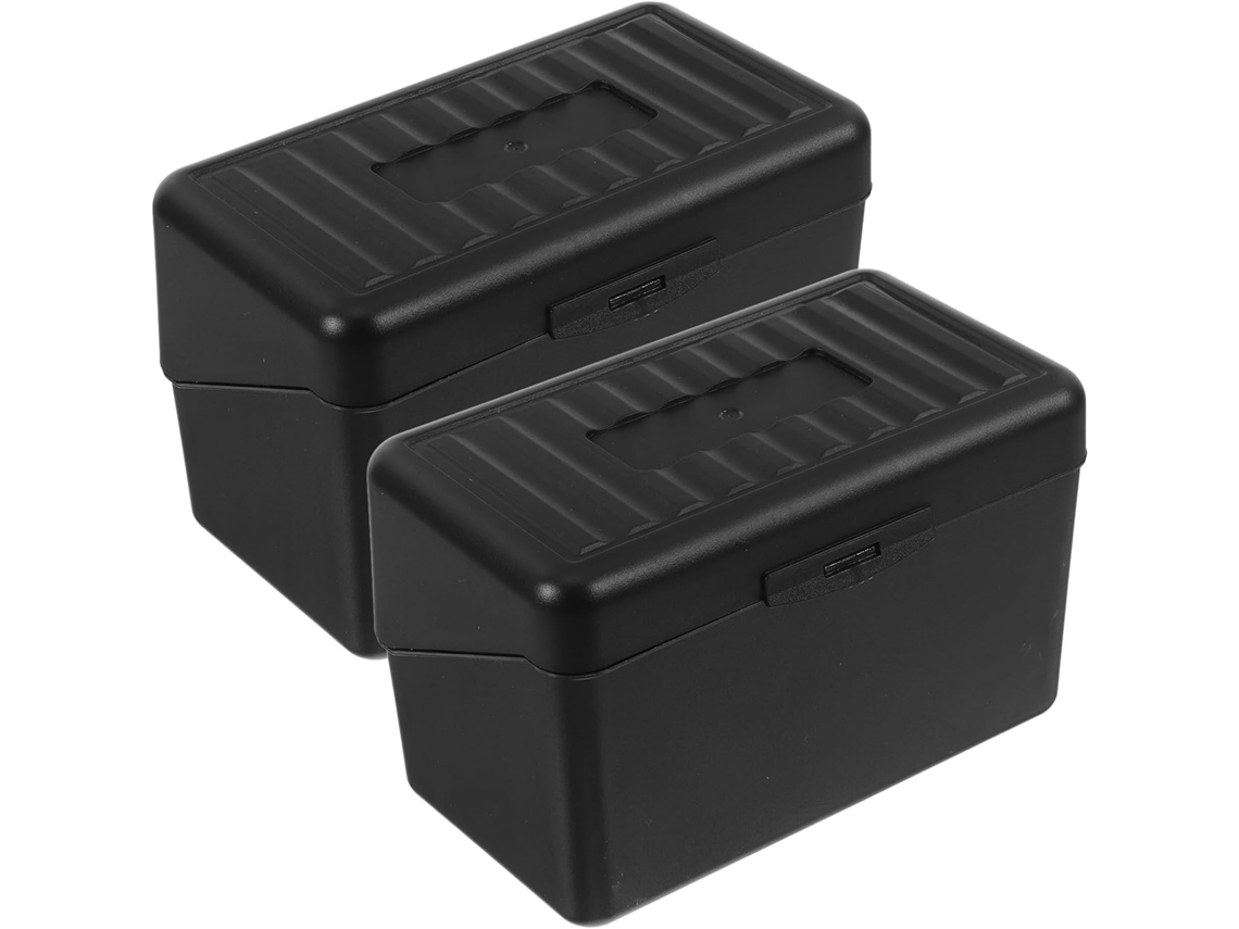 Caja De Almacenamiento Portátil Compacta Para Tarjetas De Memoria, Plástico Negro, Estuche