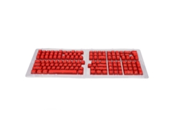 Teclas De Teclado Abs De 132 Teclas, Moldeadas Por Inyección Oem, Diseño Ergonómico, Letras Rojas, Blancas Y Transparentes.
