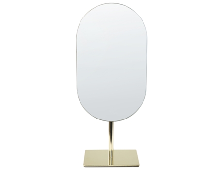 Espejo de Maquillaje BELIANI Cantal (21 x 43 x 13 - Metal - Dorado)