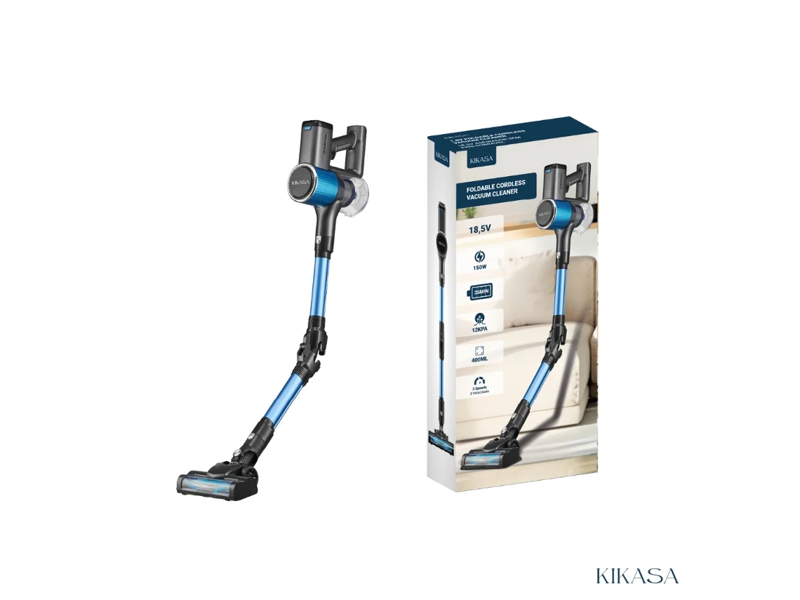 Aspiradora vertical plegable inalámbrica Kikasa (35 minutos de autonomía)