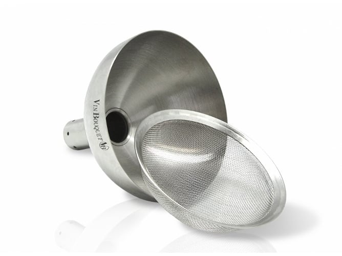 Embudo para Decantar VIN BOUQUET en Inox