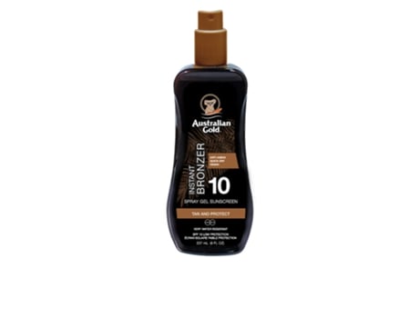 Sunscreen Spf10 Spray Gel With Instant Bronzer Australian Gold 237 ml