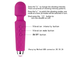 Vibrador De Silicona Av Wand Para Stimulación Clítoris Y Pechos Juguete Sexual Mujer