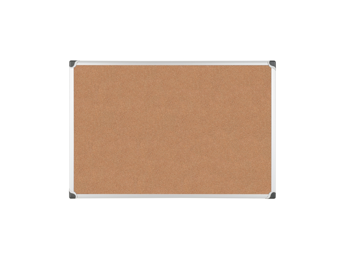 Bi-office Maya W Tablero De Corcho - 600 X 450 Mm, Con Marco De Aluminio