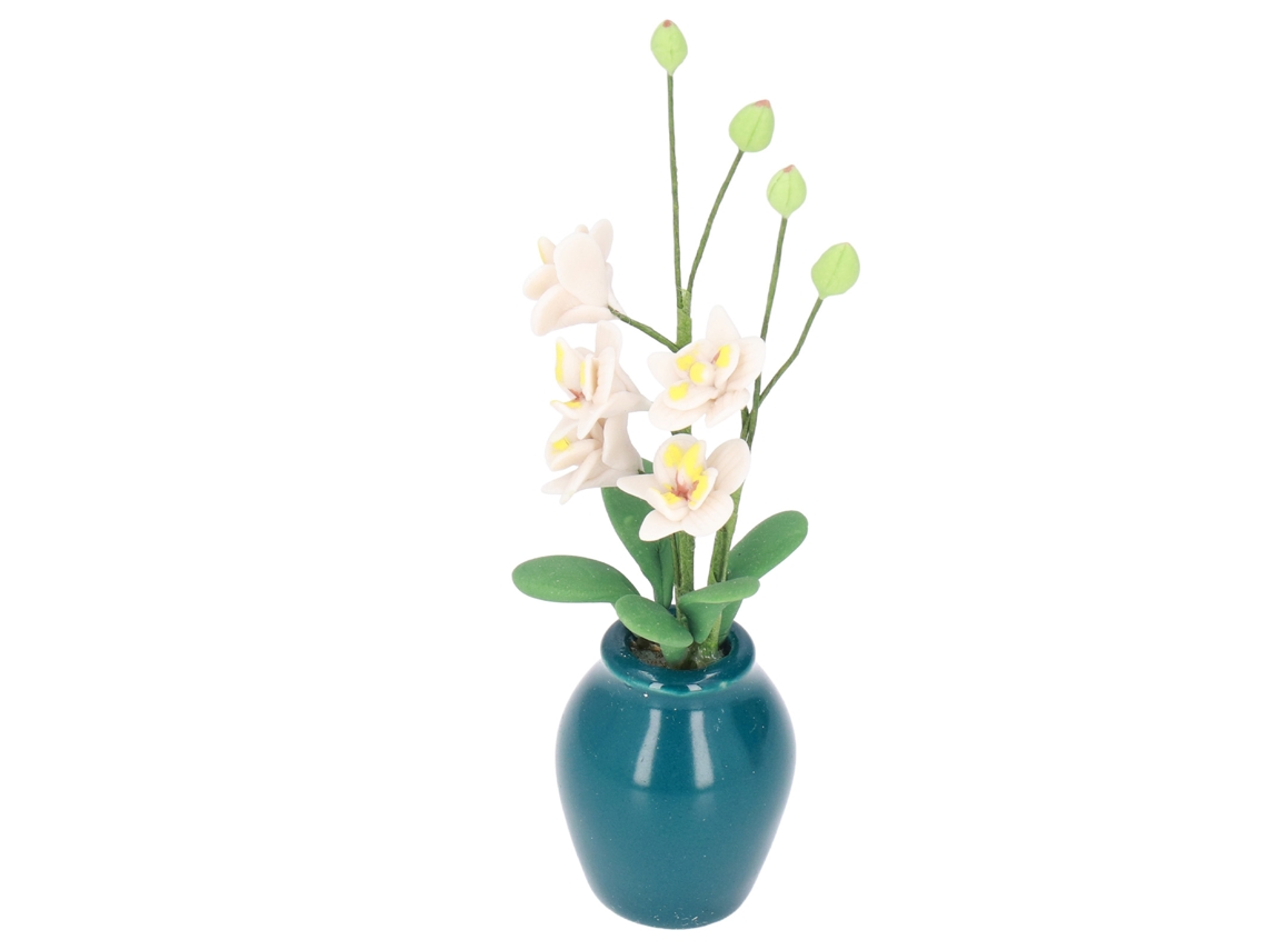 Flor Miniatura De Phalaenopsis Blanca Para Casa De Muñecas, Escala 1/12, Para Mayores De 3 Años.