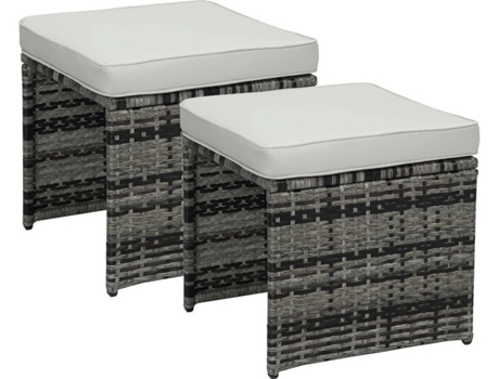 Conjunto de Jardín HABITAT ET JARDIN Chicago (Gris - Resina - 41x41x35.5 cm)