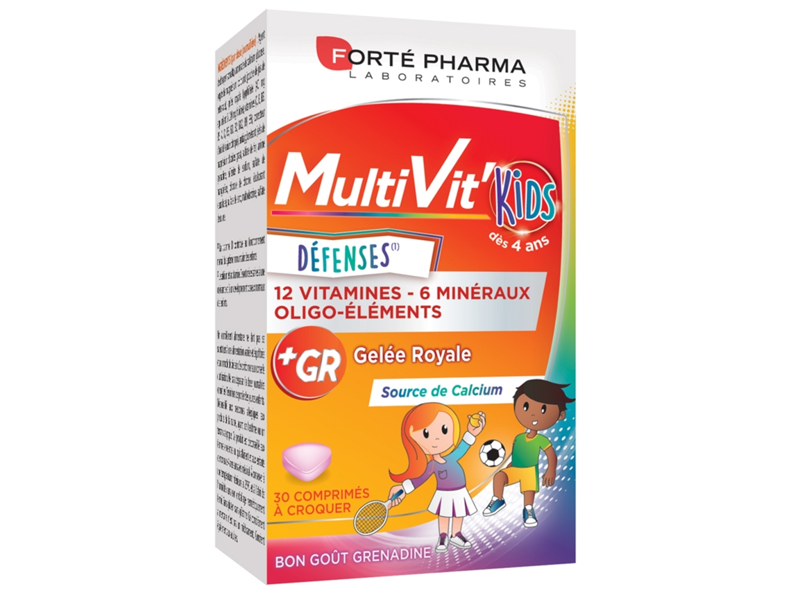 Multivit'Kids Defensas 30 Comprimidos Masticables FORTÉ PHARMA