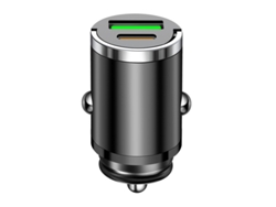 Cargador De Coche De 100 W Con Conectores Usb Y Usb-c Duales: Rápido Y Compacto, Apto Para Vehículos.
