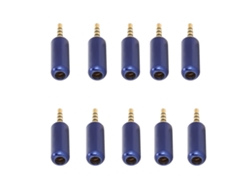 Conector Balanceado 2,5mm 4 Pinos Com Abraçadeira De Fio Carcaça De Cobre Para Fones De Ouvido 10pcs