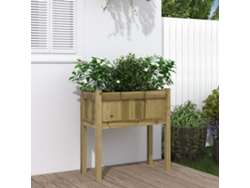 Jardinerasoporte Para Floresmaceta Con Patas Madera De Pino Impregnada 70x31x70 Cm