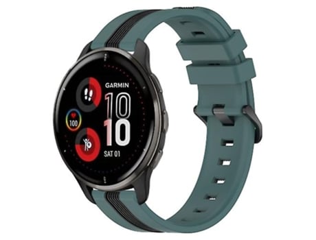 Correa Smartwatch Para Garmin Venu 2 Plus 20Mm Verde-Negro VENISYMLIS