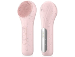 Escova Facial Elétrica de Silicone Vibração Aquecida Esfoliante Limpeza Profunda Escova de Massagem Facial GERTIZ