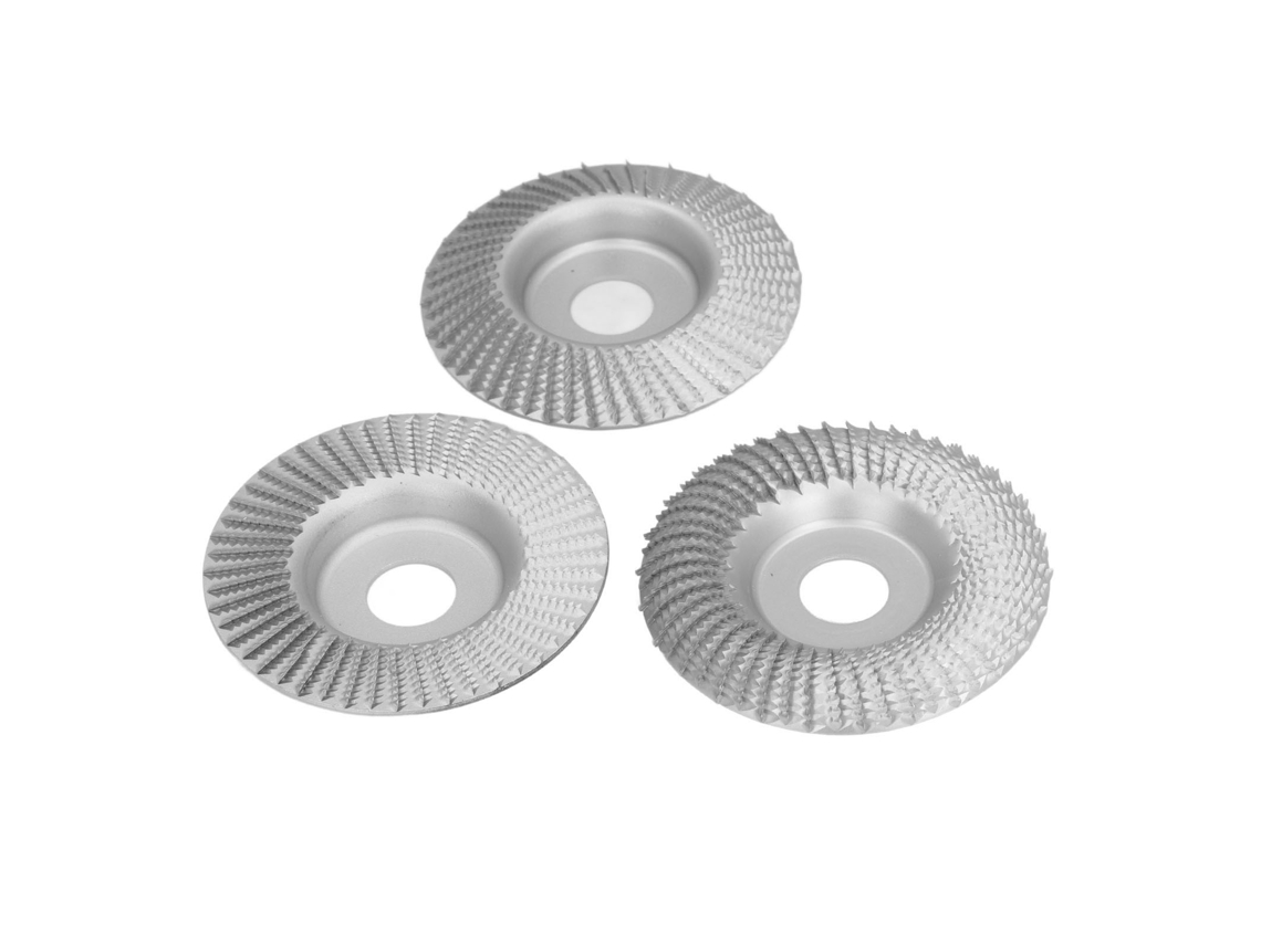 3 Discos Para Amoladora Angular De 100 Mm De Diámetro Interior Y 22 Mm De Diámetro Para Madera.