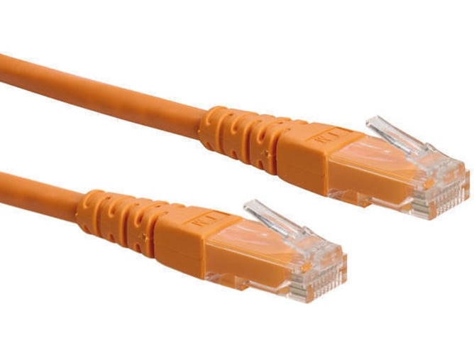 Cable de Red ROLINE (RJ45 - Naranja)