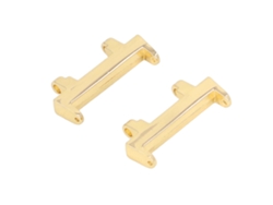 Conector de correa de acero inoxidable para Amazfit Active A2212, dorado, 22 mm