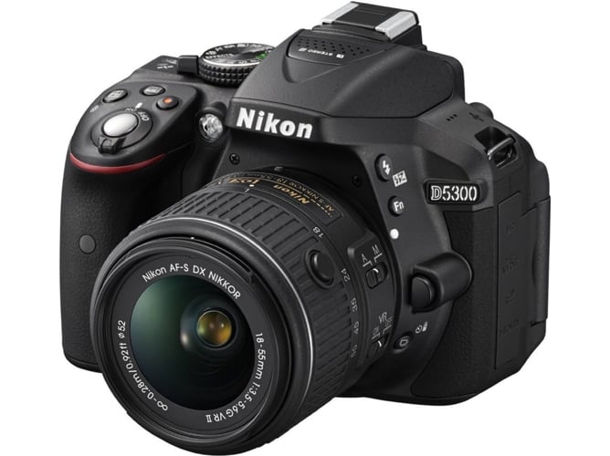 Kit Cámara Réflex NIKON D5300 + 18-140mm VR (Negro - 24.2 MP - Sensor: DX - ISO: 100 a 25600)