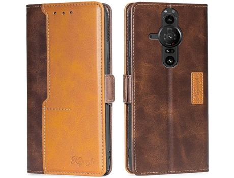 Funda Sony Xperia Pro-I HFS-HOUSE Cartera Marrón