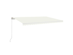 Maison Exclusive - Toldo Retráctil Manual Con Luz Led Crema 500x300 Cm