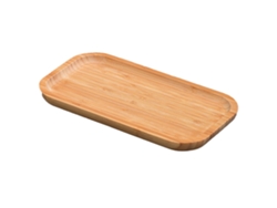 Bandeja de Madera de Bambú Rectangular Plato de Bambú EIOORORRIY