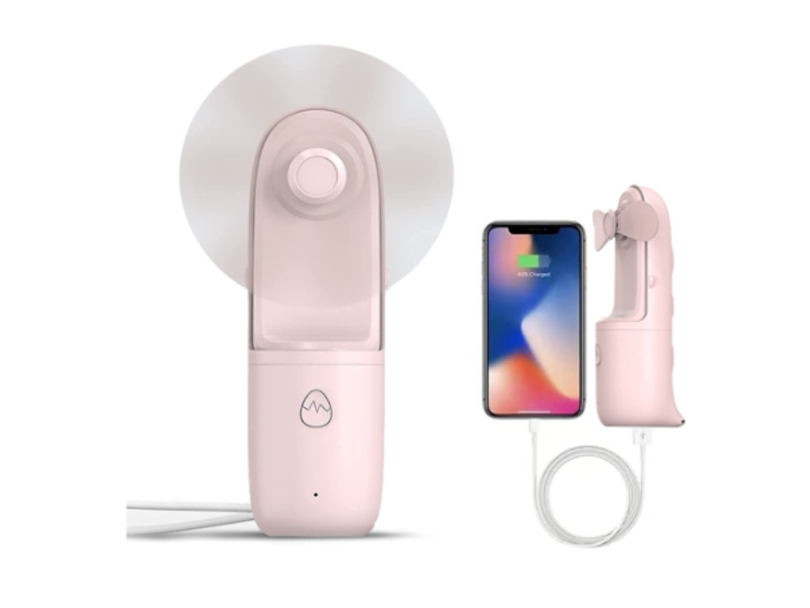 Ventilador Portátil YIZHOOD Fans461 Rosa