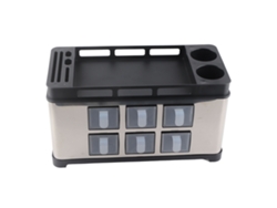 Estantería De Hierro Inoxidable Para Condimentos Multifuncional Organizador De Botellas Jars Cucharas Para Cocina Mostrador