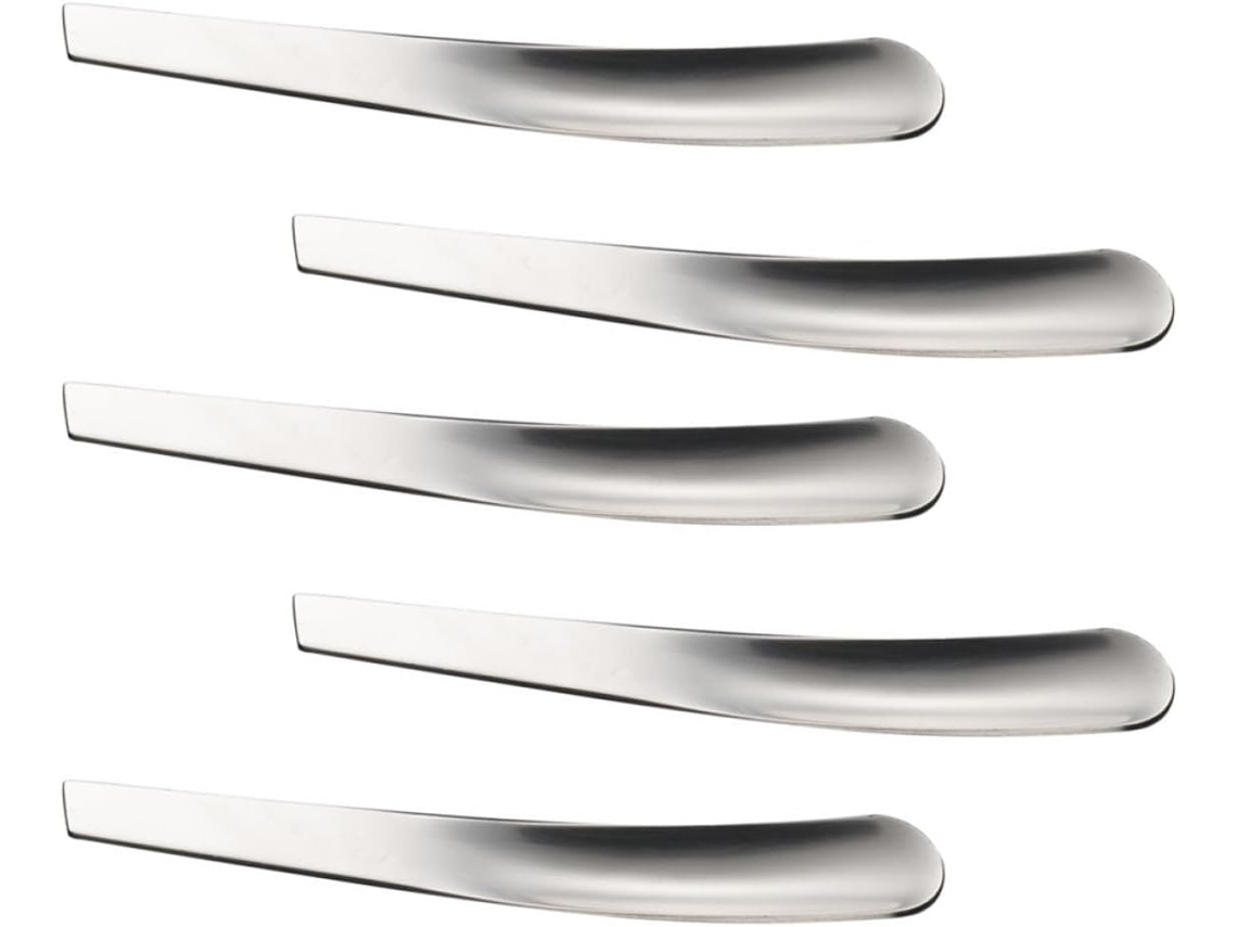 5 Piezas De Utensilios De Cocina Para Té Y Postres, 5 Cucharas De Acero Inoxidable Para Postres Y Mezclas.