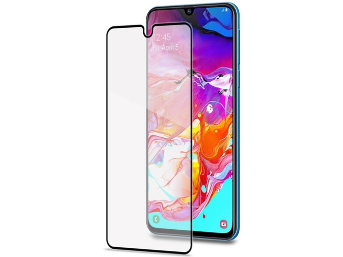 Protector de Pantalla Samsung Galaxy A70 CELLY Full Glass Negro