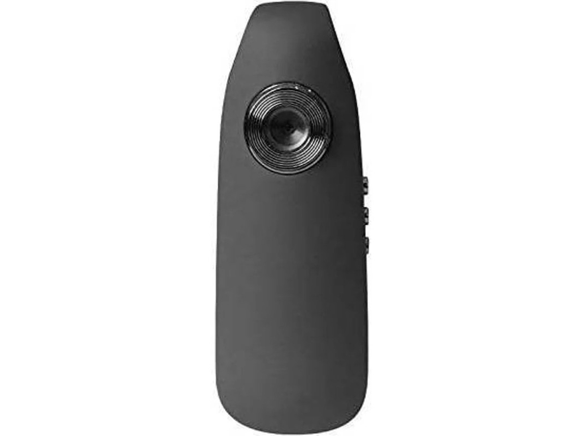Mini cámara espía policial de 12 MP, 1080P, 130°, clip de mano, deportiva, bucle, IP66, negra, Yizhood