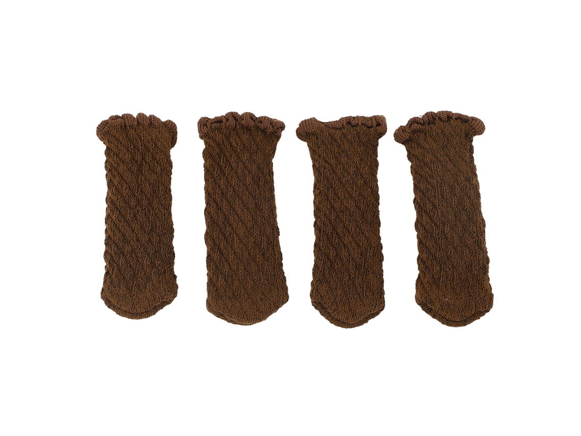 20 Protectores De Patas De Muebles De Fibra De Poliacrilonitrilo Engrosada En Color Chocolate Para Suelos De Madera.