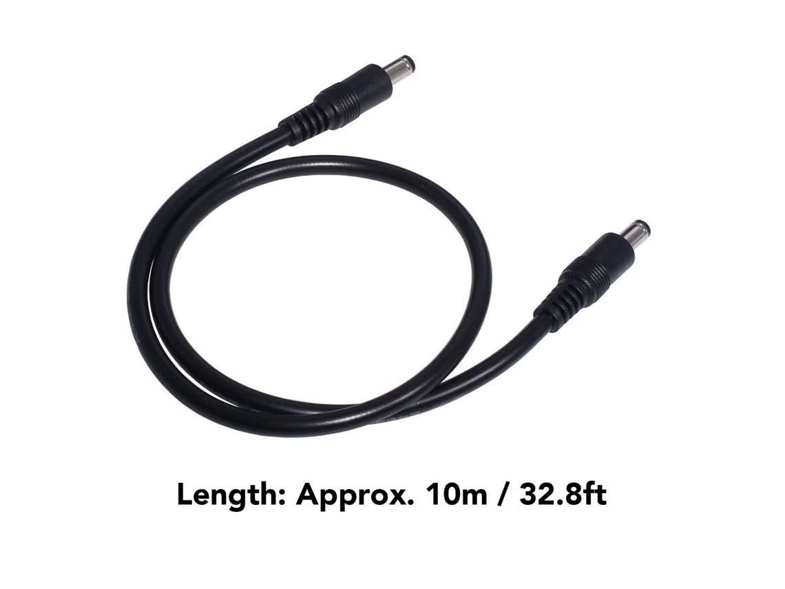 2026-as-cable Dc Macho A Macho 10m 32.8ft De Goma De Cobre Extensión De Alimentación Para Mini Satélite