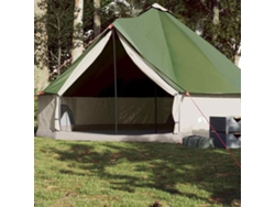 Tienda De Campaña Familiar Tipi 8 Personas Impermeable Verde
