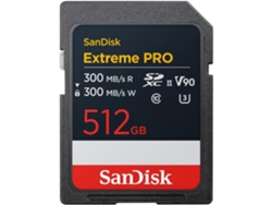 Tarjeta de memoria Sandisk Extreme Pro UHS II V90 de 512 GB con alta velocidad de lectura