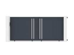 Puerta corredera de aluminio 3,5m giona 350c160