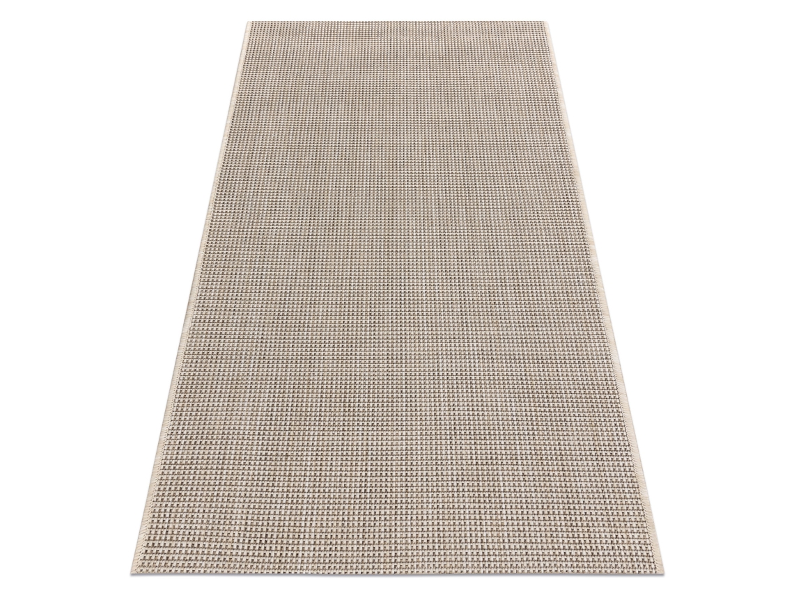 Alfombra de Cuerda Sisal Floorlux 20580 Llanura Color Sólido - Champán/Gris Pardo (80 x 150 cm)