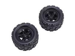 Neumáticos De Goma Para Coches Rc Escala 1:18 Para Hs 18301 18302 18303 18304 18311 18312 18313 18314 (2 Unidades)