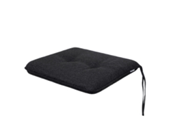 Cojín para Silla de Salón, Cocina, Comedor o Jardín para Interior y Exterior - 1 Pieza 50x43cm - Doble cara - Negro SALES CORE