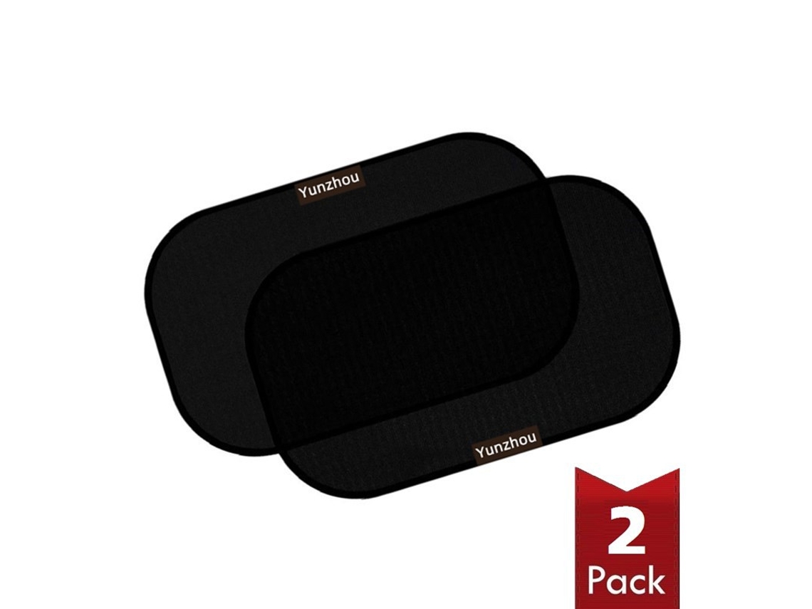 Parasol para coche Siurn con protección antirreflejo y UV, color negro (paquete de 2)