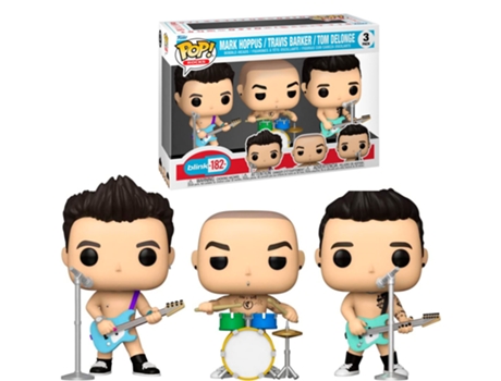 Figura FUNKO Pop! Rocks Blink182 - Mark Hoppus/Travis Barker/Tom Delone